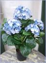 Künstliche Hortensie blau ca. 55cm Spitzen-Qualität
